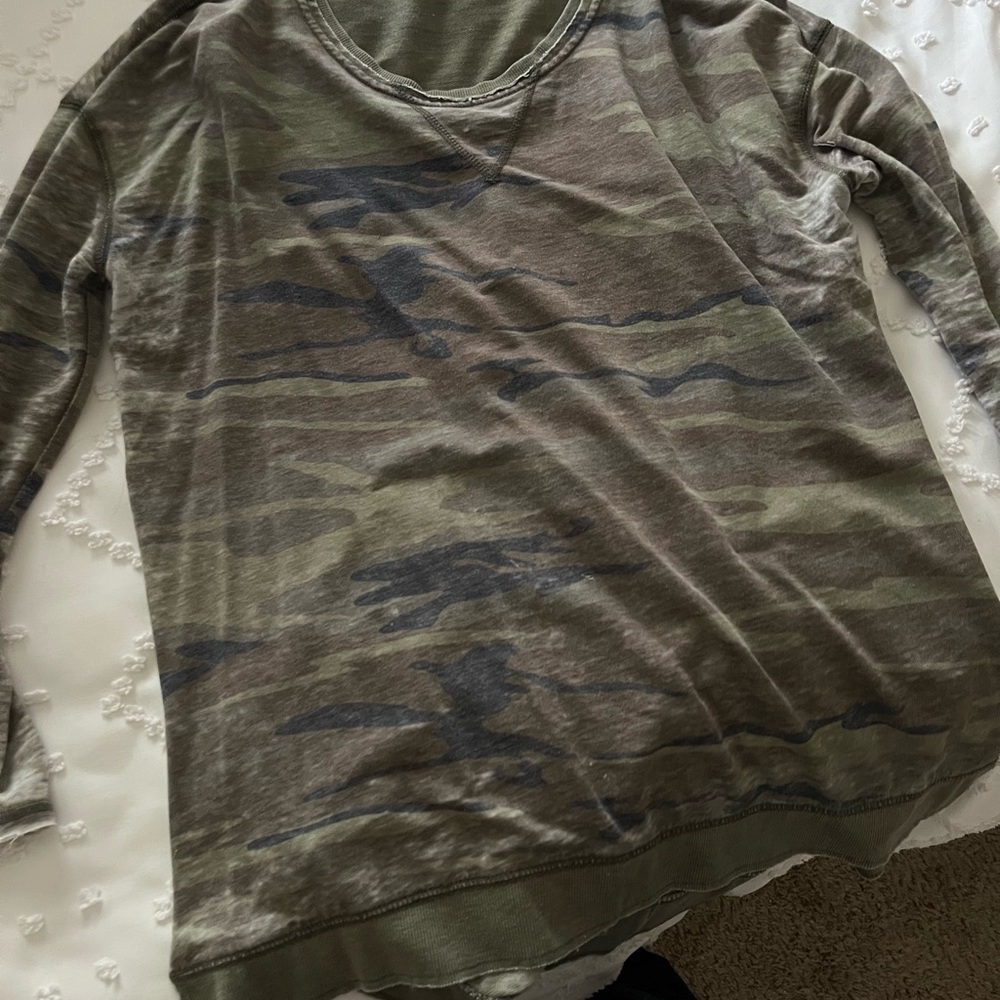 Z Supply Camo Long Sleeve Shirt